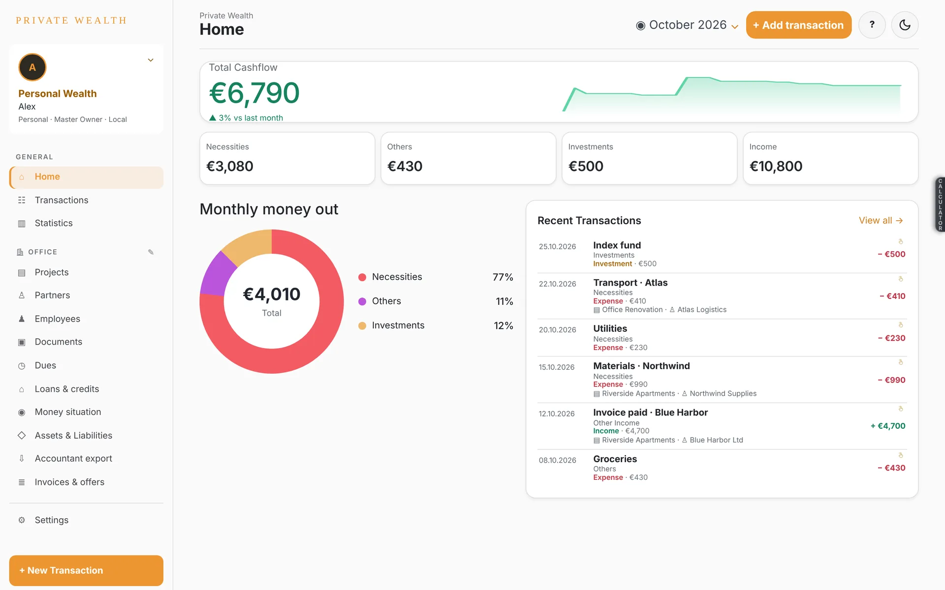 CashStudia on a computer